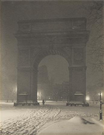 JESSIE TARBOX BEALS (1870-1942) The Washington Arch at Midnight, New York City. 1910.                                                            